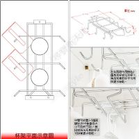 尋寶新天地*B16白鐵不銹鋼不鏽鋼馬克杯架/高腳杯架收納架~高貴典雅.整齊清潔.收納取用更方便*_圖片(3)