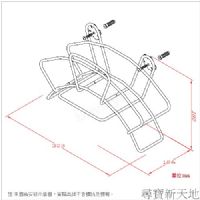 尋寶新天地*B15白鐵不銹鋼不鏽鋼水管架抹布架收納架*居家廚房用品庭園用品.餐廳餐飲業.戶外澆花可整齊收納8米水管.不生鏽_圖片(3)