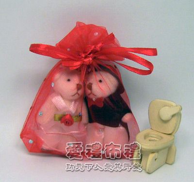 婚禮小物，大紅色鑽點紗袋8x10cm @1包20個@1個2元 - 20110731092309_77025578.jpg(圖)