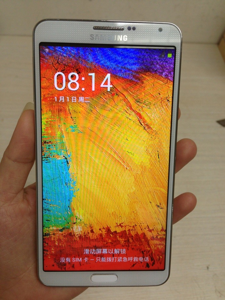 Samsung Galaxy Note 3 III皮革背蓋5.7吋螢幕1:1機身MTK 6589四核心一比一版GM-N900單卡/雙卡6582版黑/白/粉色最新6592八核心2G RAM+16 ROM - 20130908113724-127728737.jpg(圖)