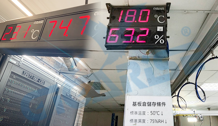 免鑽孔表面型溫度貼片-管道式風管LCD溫溼度傳送器-雙迴路微電腦温度PT100控制器-軟式隔測式表面溫度計-大型螢幕溫溼度顯示版 - 20250619152024-317712203.jpg(圖)