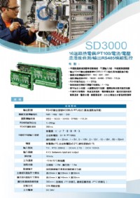 SD100類比信號隔離傳送器,類比數位隔離傳送器,4~20ma信號分配器,2通道溫度隔離轉換器-2通道隔離1對2溫度傳訊器-5迴路PT100循環顯示警報控制器-PT100五迴路溫度顯示控制器_圖片(3)